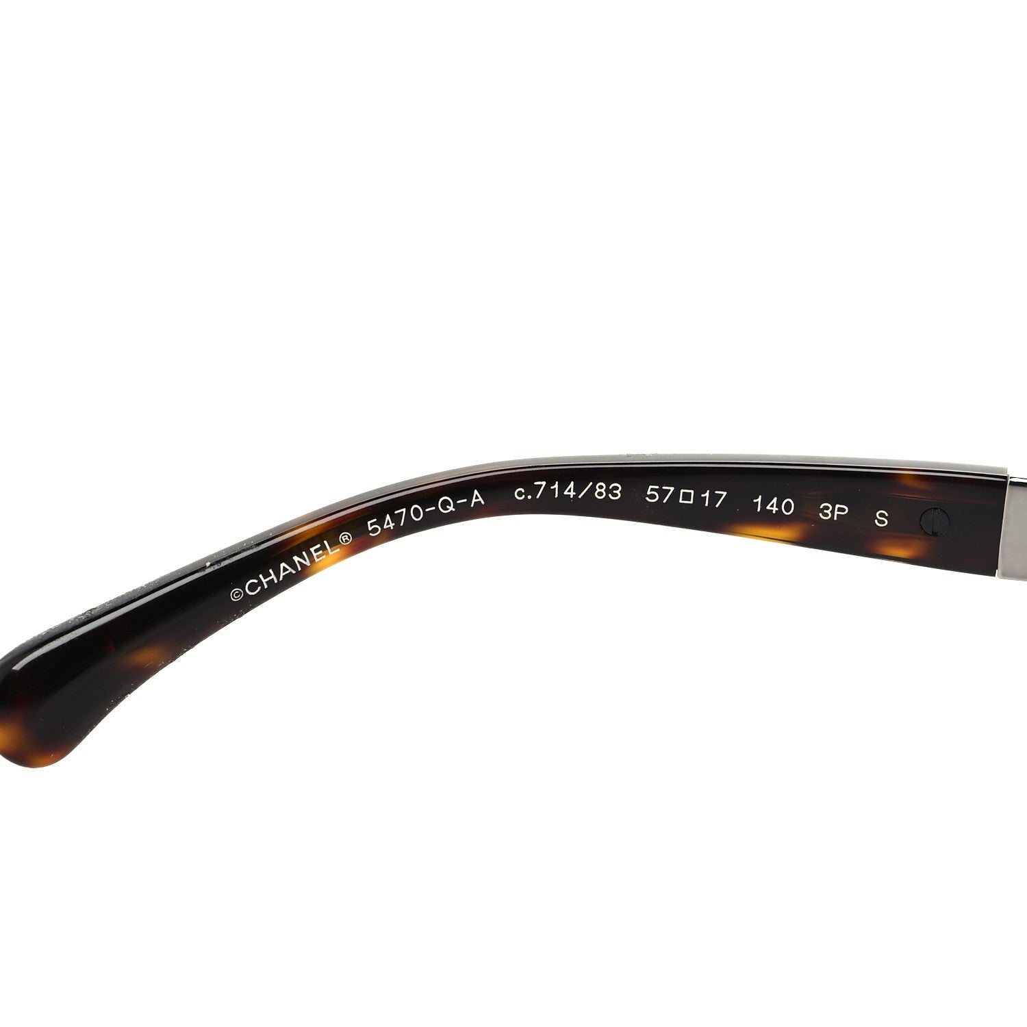 Chanel Acetate Chain Sunglasses 5470-Q-A Dark Havana 5 of 8