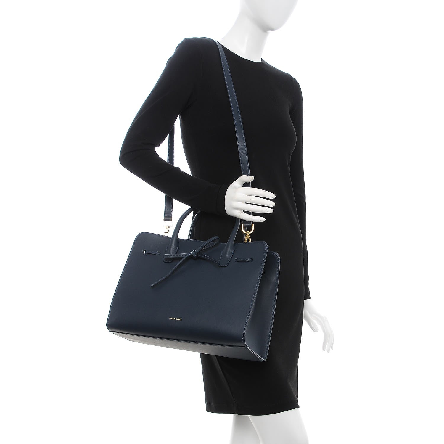 Mansur Gavriel Calfskin Sun Bag Blu 2 of 8