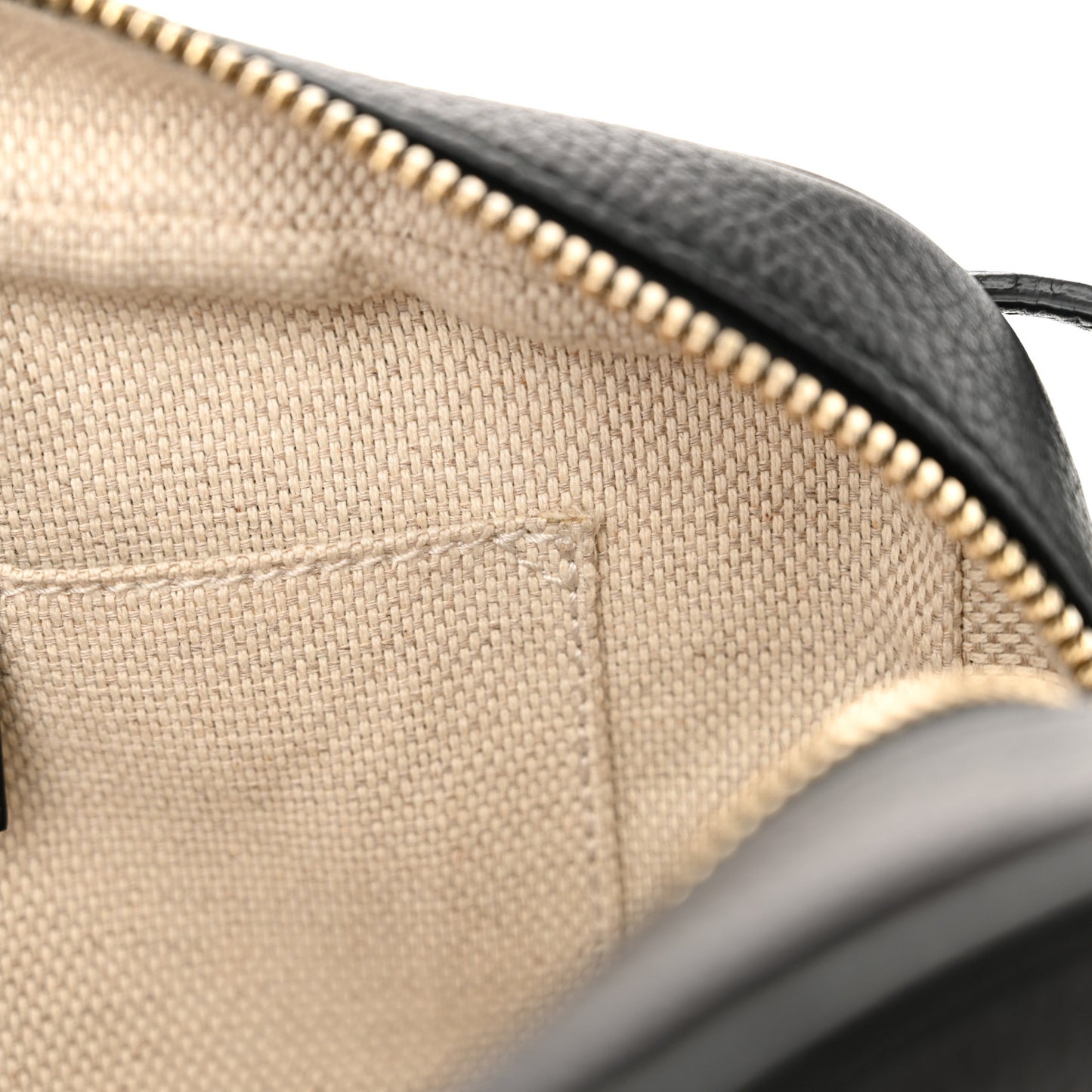 Pebbled Calfskin Small Soho Disco Bag Black