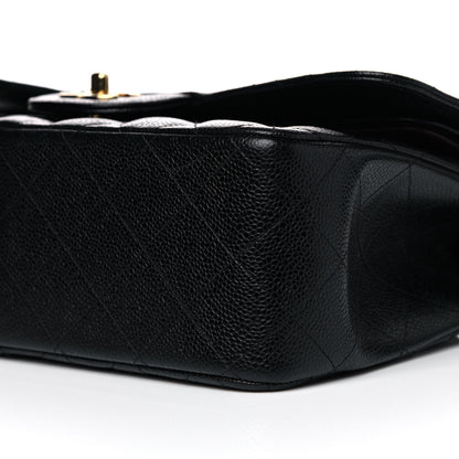 Chanel Caviar Quilted Jumbo Double Flap Black 10 of 10