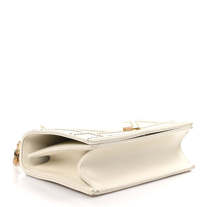 Christian Dior Lambskin Studded Medium Diorama Flap Bag Latte 4 of 8