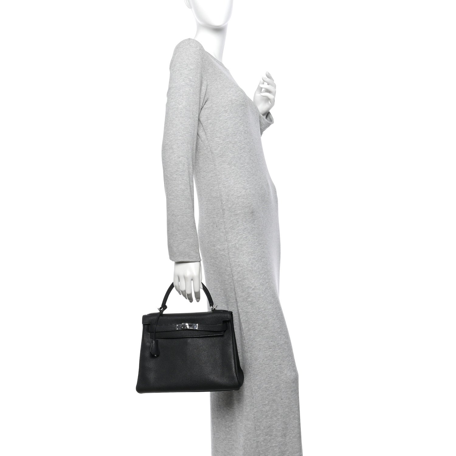 Hermes Togo Kelly Retourne 28 Black 2 of 13