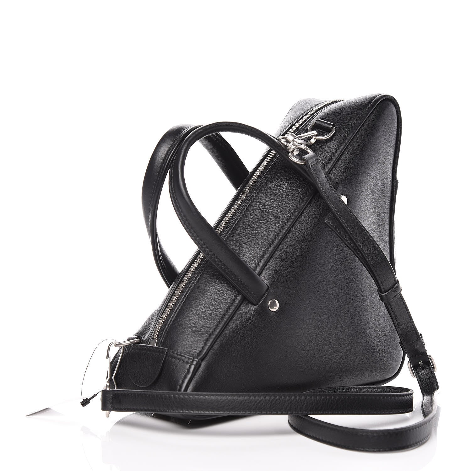 Balenciaga Calfskin S Triangle Duffle Black 3 of 9