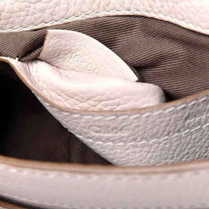 Chloe Calfskin Mini Marcie Round Crossbody Bag Abstract White 9 of 22