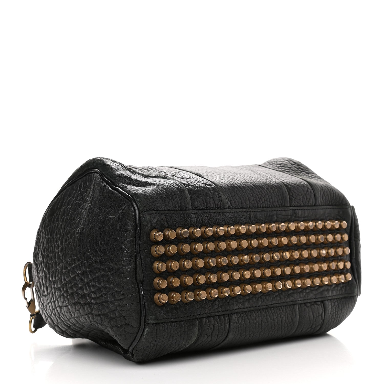 Alexander Wang Pebbled Lambskin Rocco Black Pale Gold Hardware 4 of 12