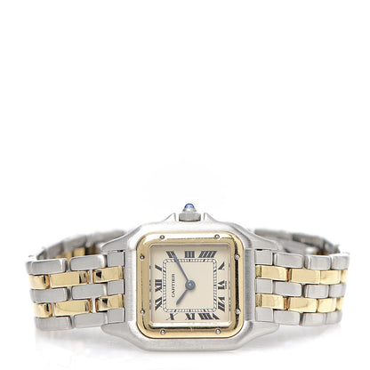 Cartier Stainless Steel 18K Yellow Gold 22mm Panthere Quartz Watch 3 of 5