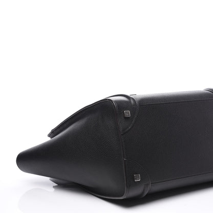 Celine Drummed Calfskin Mini Luggage Black 7 of 9