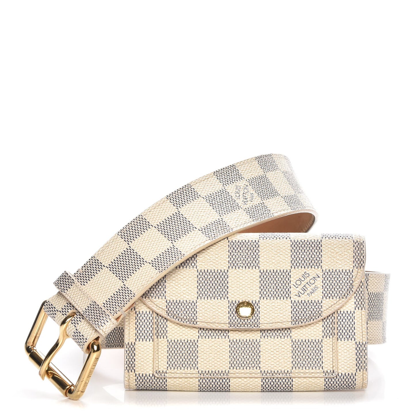 Damier Azur Pochette Solo Belt 90 36