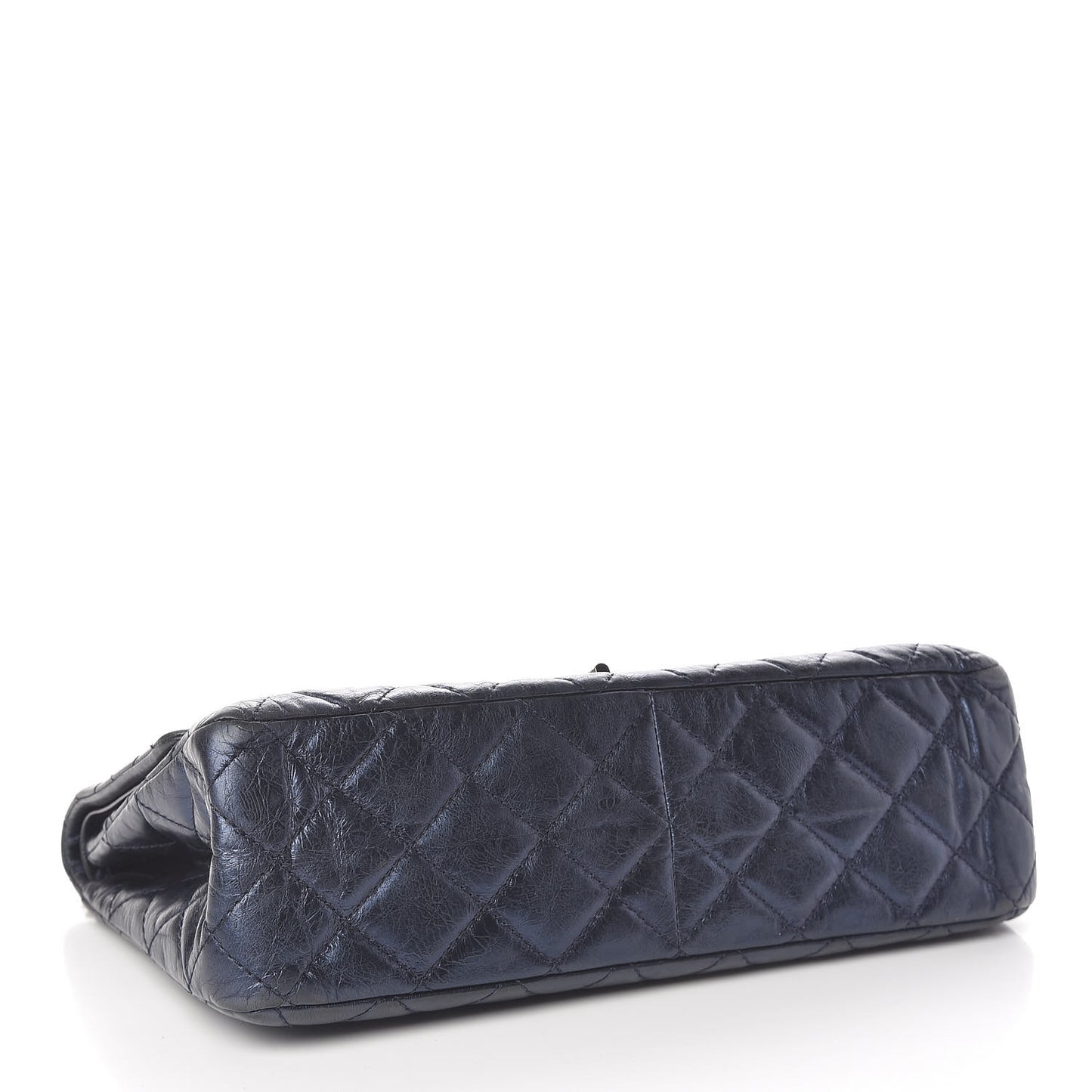 Metallic Aged Calfskin Quilted 2.55 Reissue 227 Flap Blue