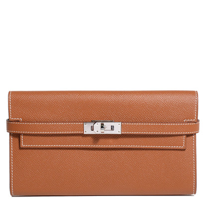 Hermes Epsom Kelly Longue Wallet Gold 1 of 16
