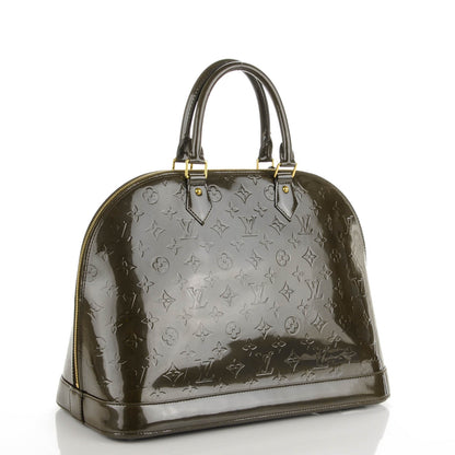 Louis Vuitton Vernis Alma GM Vert Bronze 3 of 10