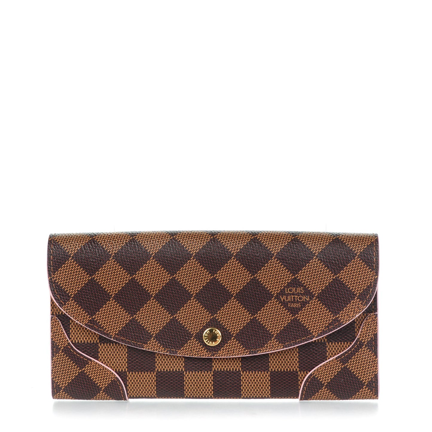 Damier Ebene Caissa Wallet Rose Ballerine