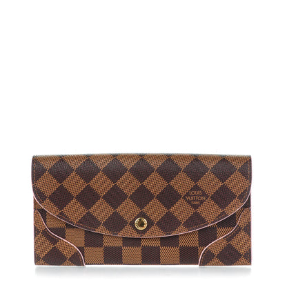 Louis Vuitton Damier Ebene Caissa Wallet Rose Ballerine 1 of 7