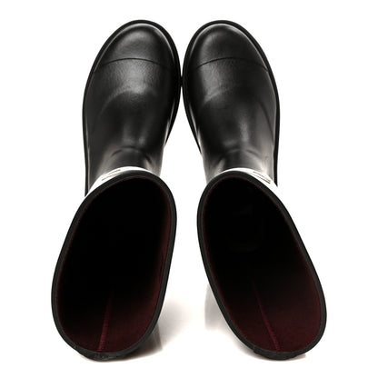 Chanel Caoutchouk CC High Boots 39 Black 2 of 10