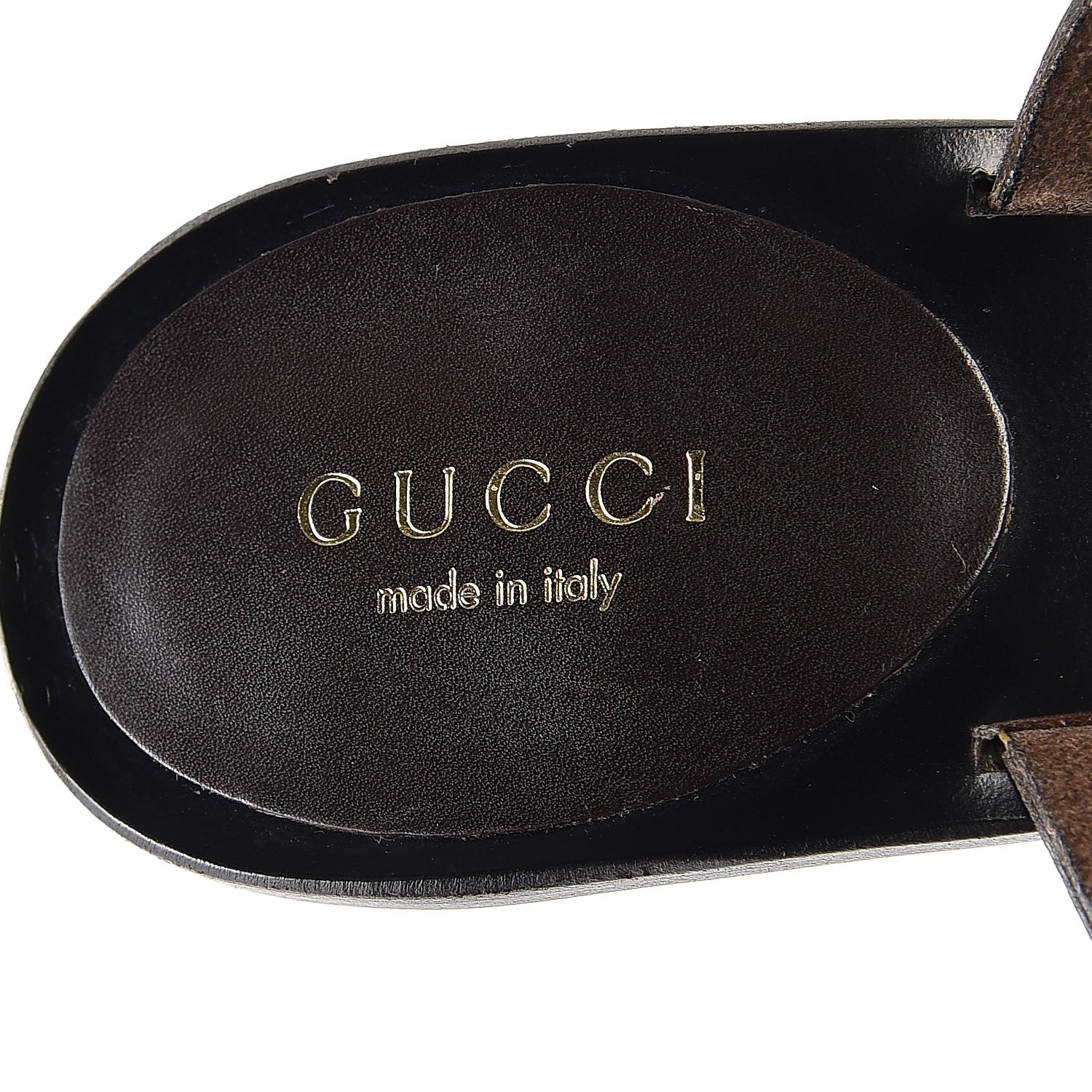 Gucci Calfskin Sandal Heels 37 Brown 9 of 9
