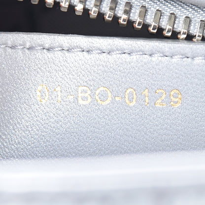 Christian Dior Pearly Lambskin Cannage Medium Lady Dior Grey 9 of 10