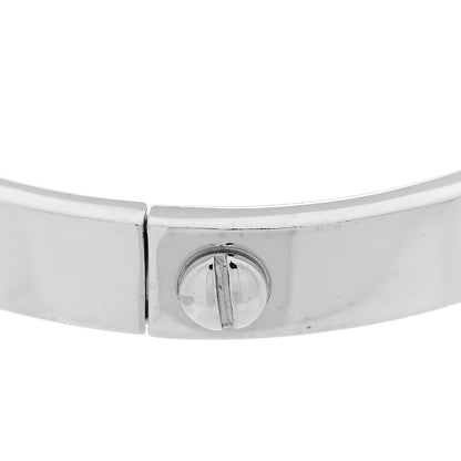 Cartier 18K White Gold 4 Diamond LOVE Bracelet 16 7 of 8