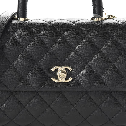 Chanel Caviar Quilted Mini Coco Handle Flap Black 10 of 11