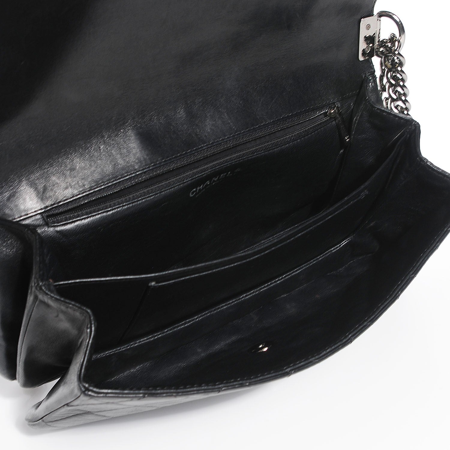 Chanel Lambskin Quilted Soft Boy Flap Black 5 of 9