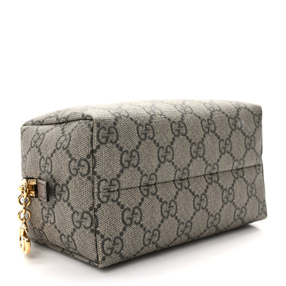 Gucci Soft GG Supreme Monogram Calfskin Medium Ophidia Cosmetic Case Beige Ebony New Acero 4 of 11