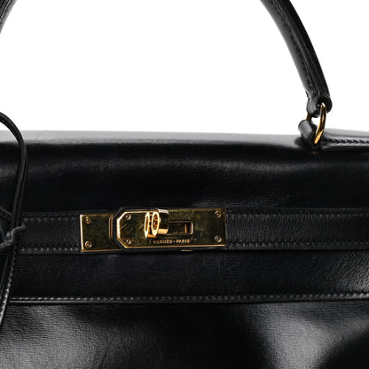 Hermes Box Kelly Retourne 28 Black 8 of 8