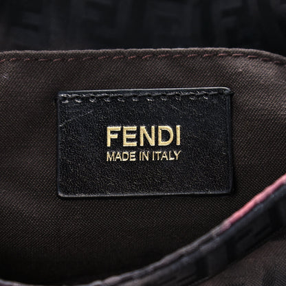 Fendi Zucchino Vitello Floral Mini Forever Mama Baguette Black Multicolor 8 of 12