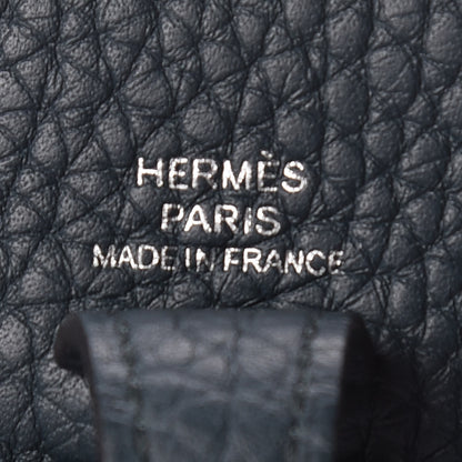 Hermes Taurillon Clemence Evelyne TPM Vert Cypress 9 of 10
