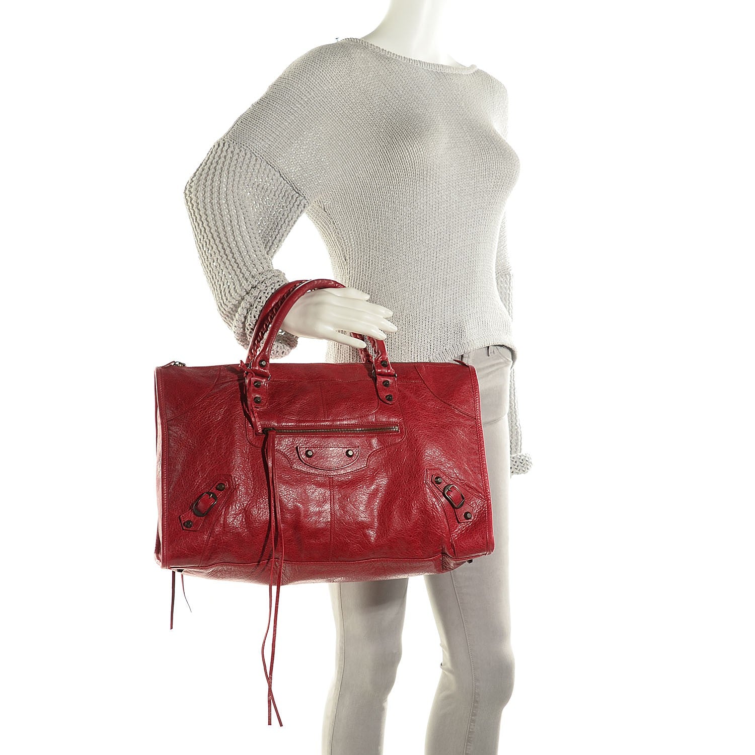 Balenciaga Agneau Classic Hardware Work Rubisse 2 of 11