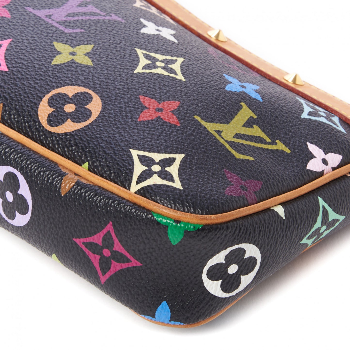 Monogram Multicolor Pochette Accessories Black