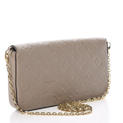 Louis Vuitton Empreinte Pochette Felicie Chain Wallet Tourterelle 3 of 13