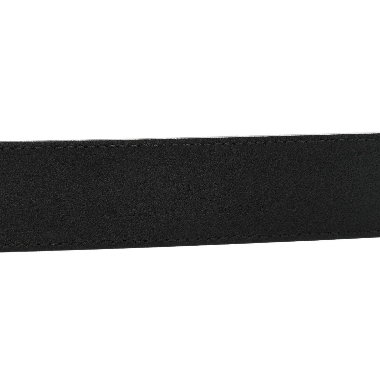 Calfskin Double G 30mm Belt 80 32 Black
