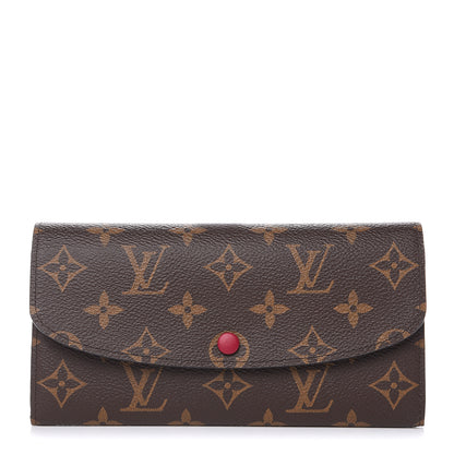 Louis Vuitton Monogram Emilie Wallet Fuchsia 1 of 8