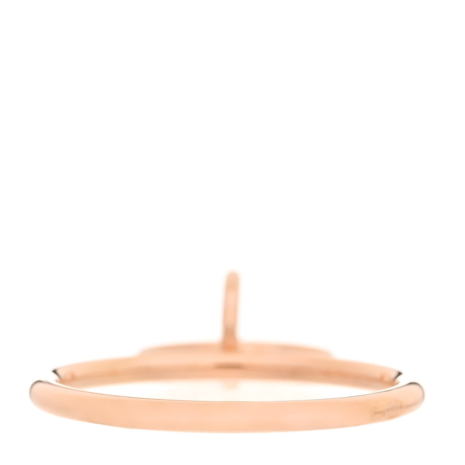 Hermes 18K Rose Gold Diamond Gambade Ring 49 5 3 of 7