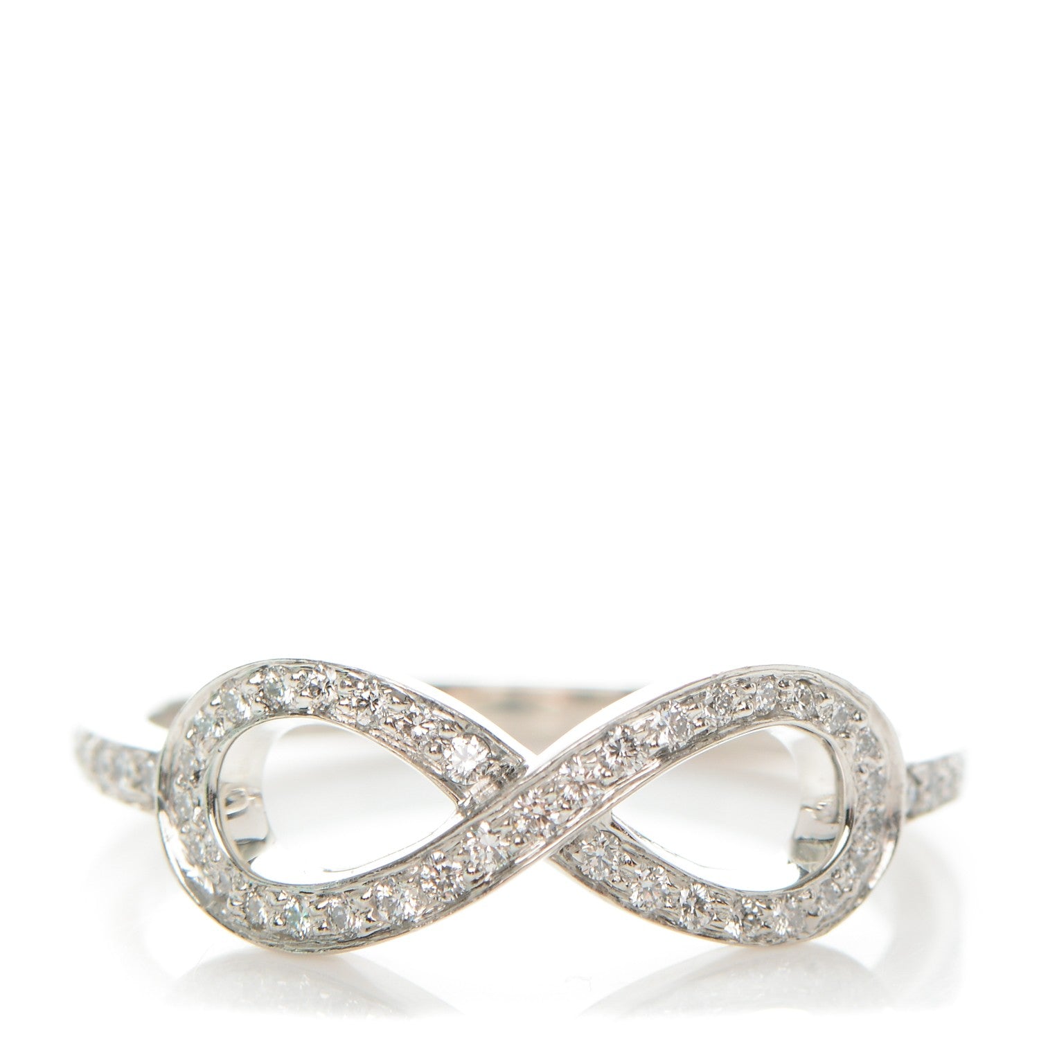 Tiffany Platinum Diamond Infinity Ring 6 1 of 6