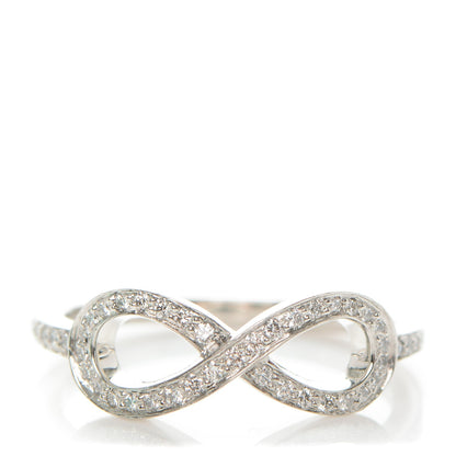 Tiffany Platinum Diamond Infinity Ring 6 1 of 6