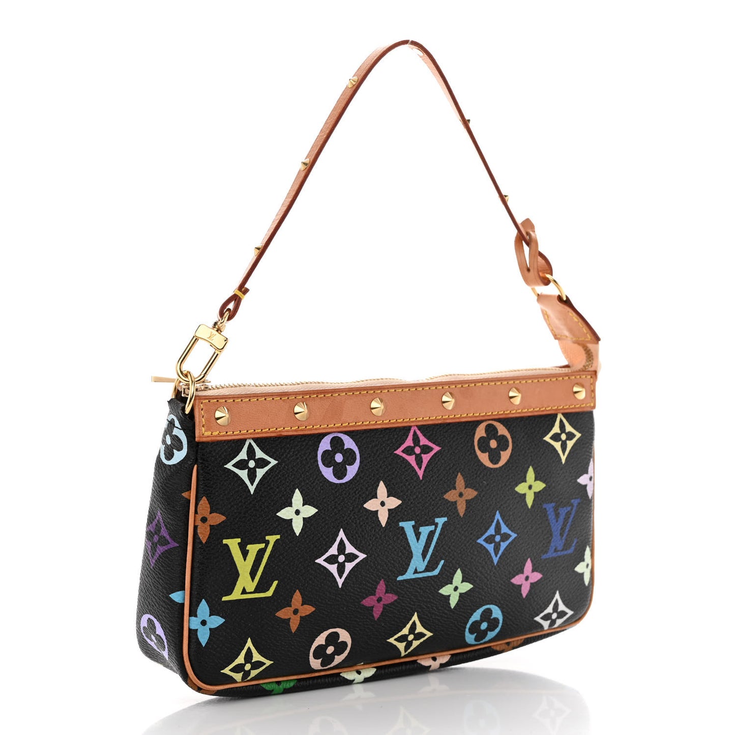 Monogram Multicolor Pochette Accessories Black