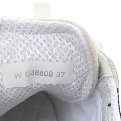 Chanel Suede Calfskin Womens CC Sneakers 37 White Black 9 of 9
