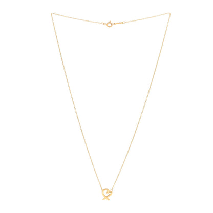 Tiffany 18K Yellow Gold Mini Paloma Picasso Loving Heart Pendant Necklace 2 of 3