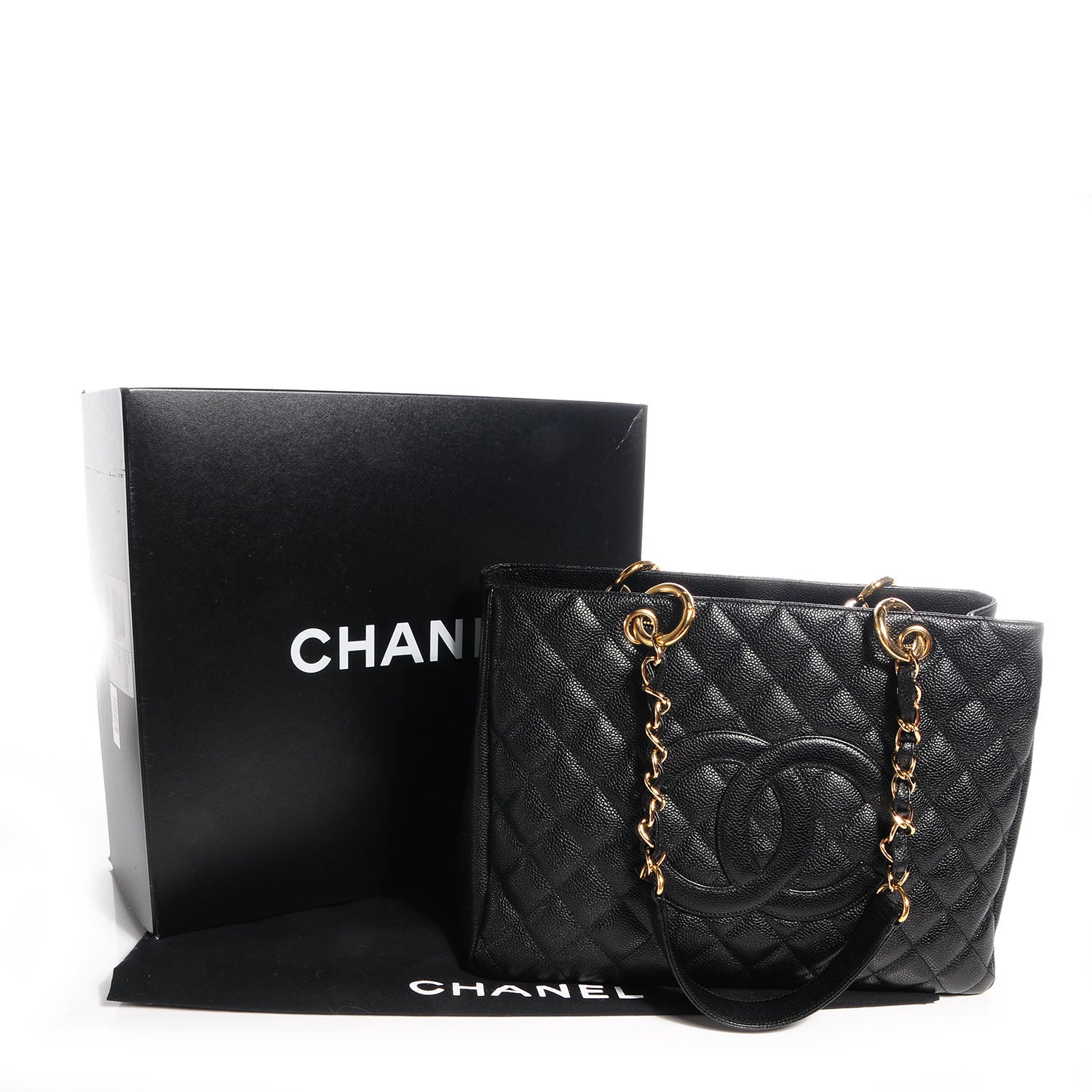Chanel Caviar Grand Shopping Tote GST Black 5 of 8