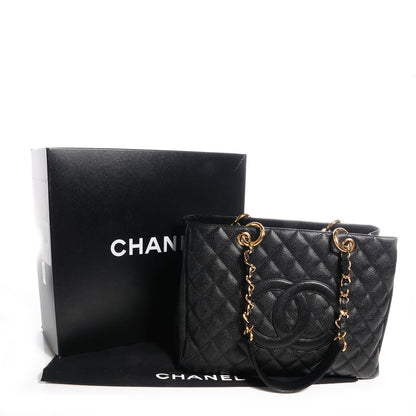 Chanel Caviar Grand Shopping Tote GST Black 5 of 8