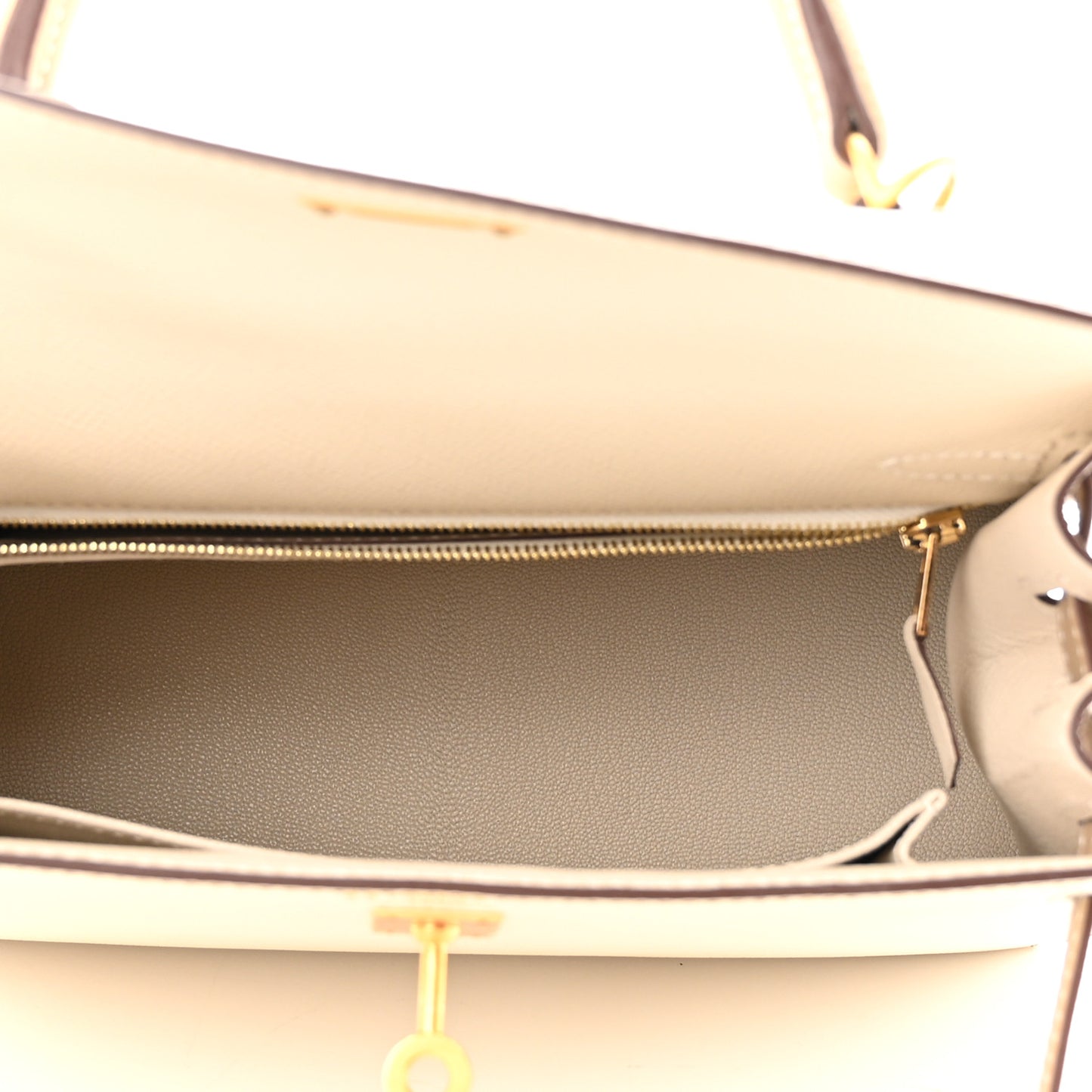 Epsom Bi-Color Horseshoe Kelly Sellier 25 Craie Trench