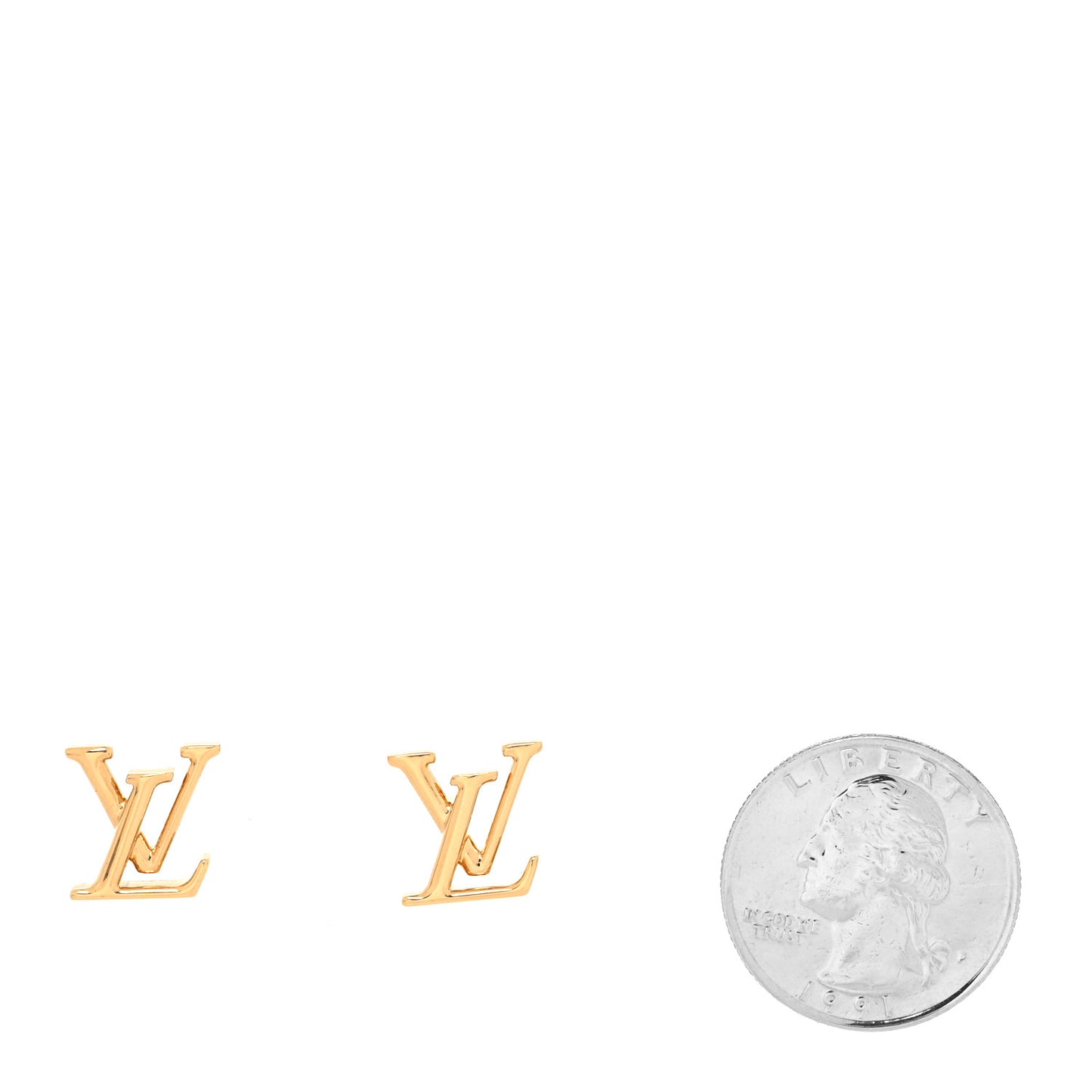 Metal LV Iconic Earrings Gold