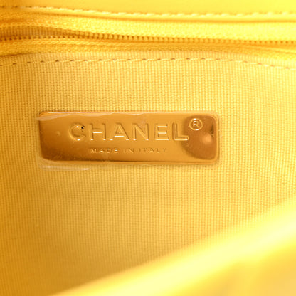 Chanel Lambskin Quilted Medium Chanel 19 Flap Yellow 6 of 10