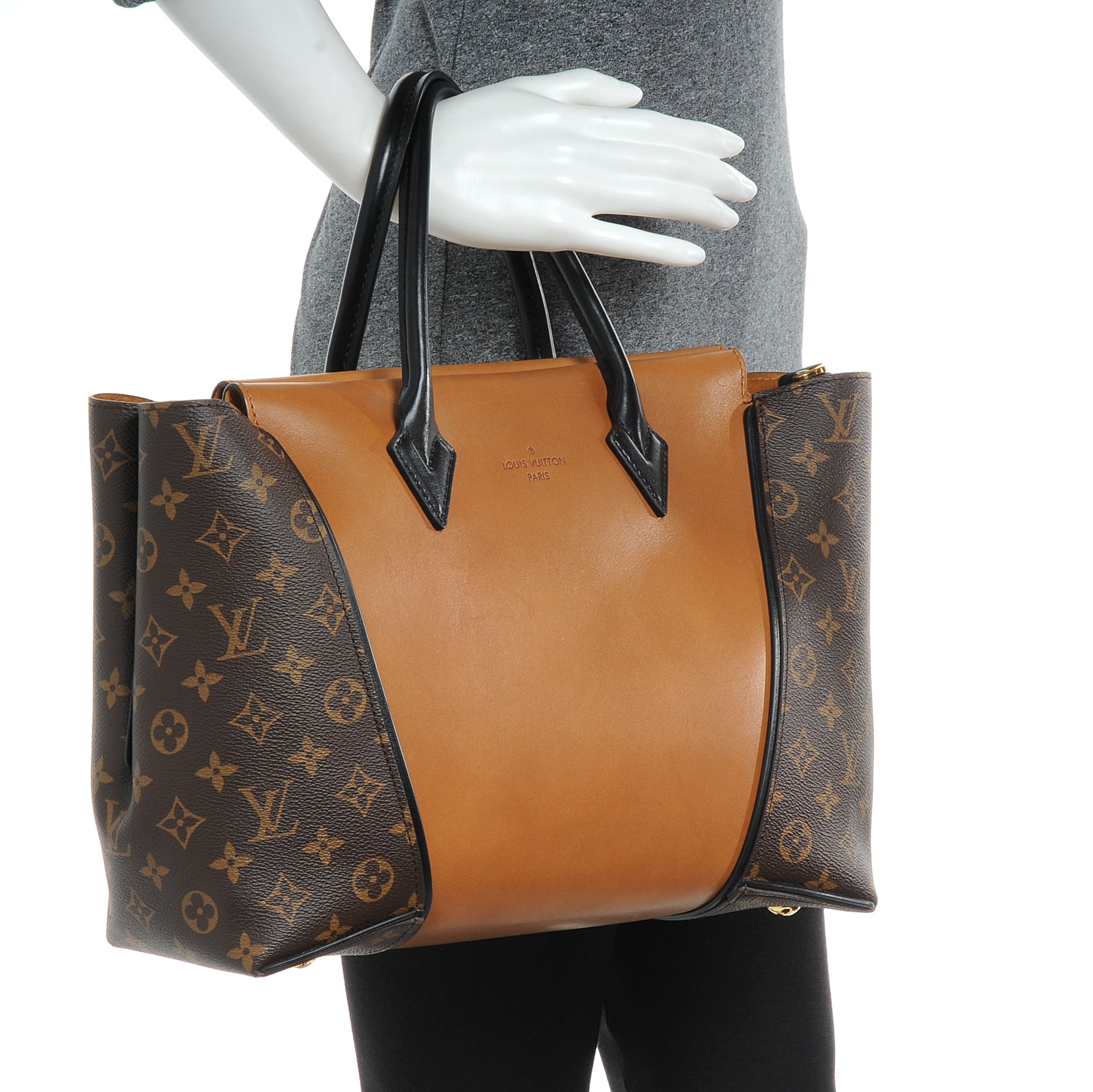 Louis Vuitton Monogram Cuir Orfevre Tote W PM Noisette 2 of 8