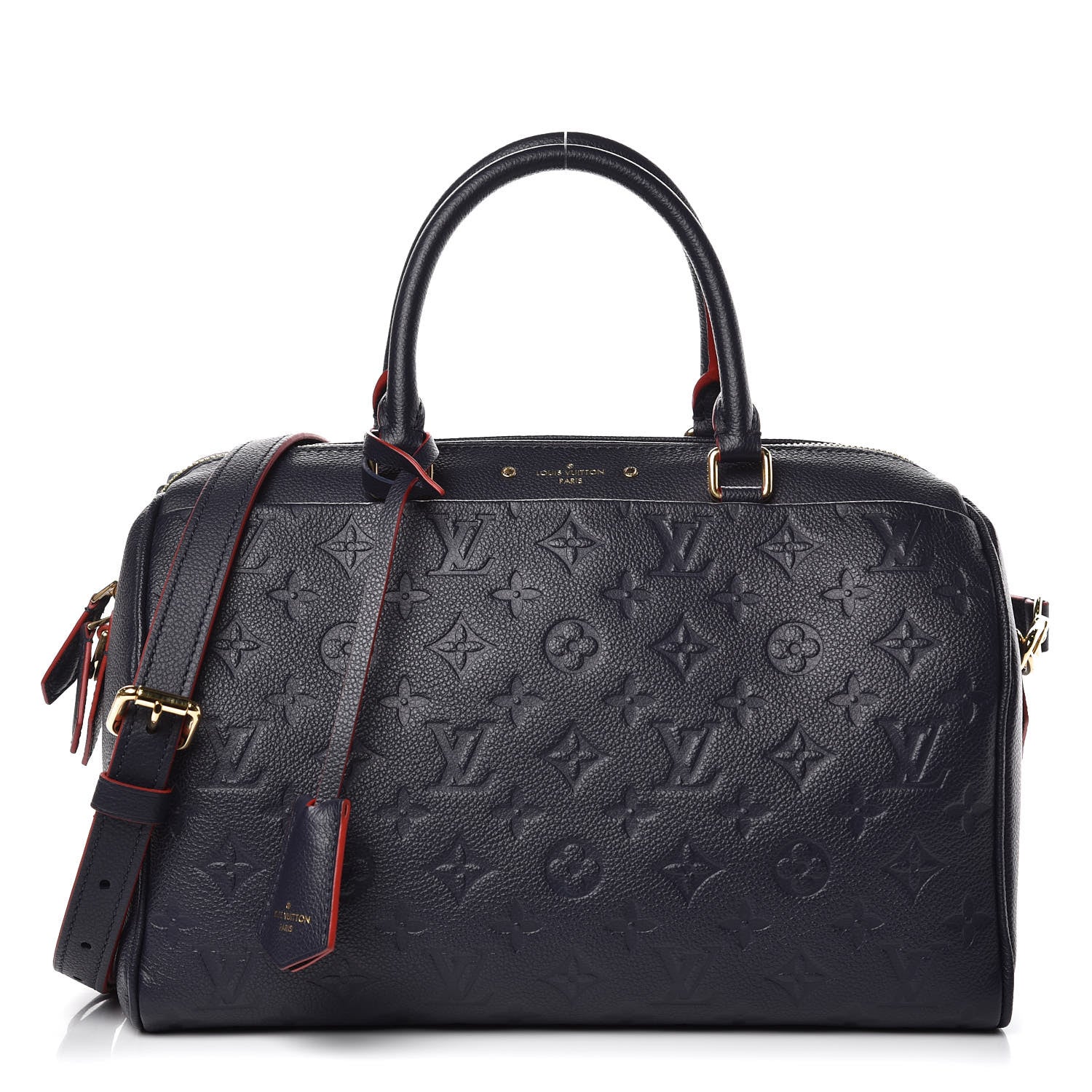 Louis Vuitton Empreinte Speedy Bandouliere 30 NM Marine Rouge 1 of 9