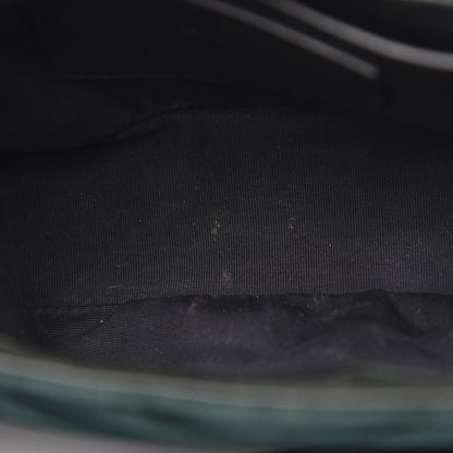 Saint Laurent Velvet Matelasse Chevron Medium Monogram Chain Bag New Dark Green 17 of 19