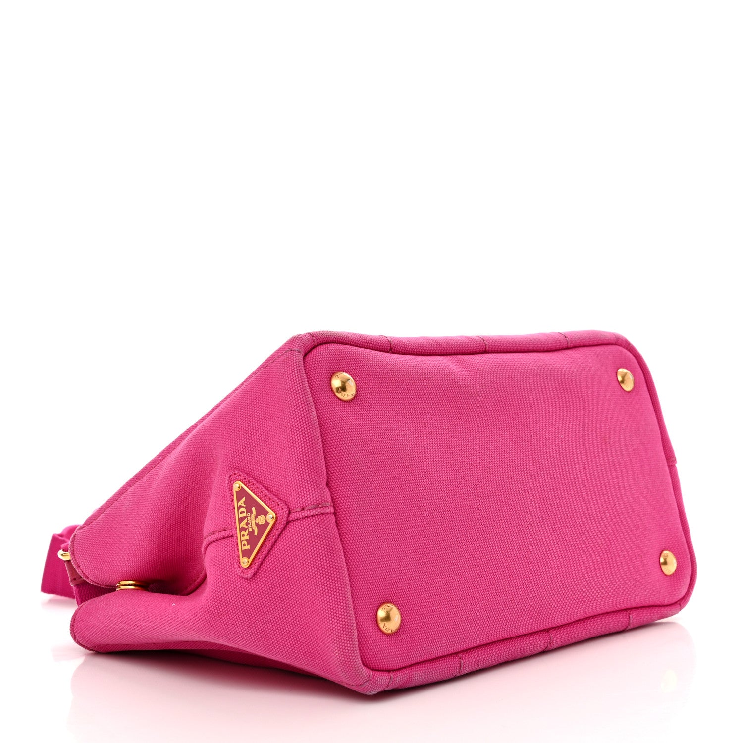 Prada Canapa Small Logo Tote Fuxia 4 of 12