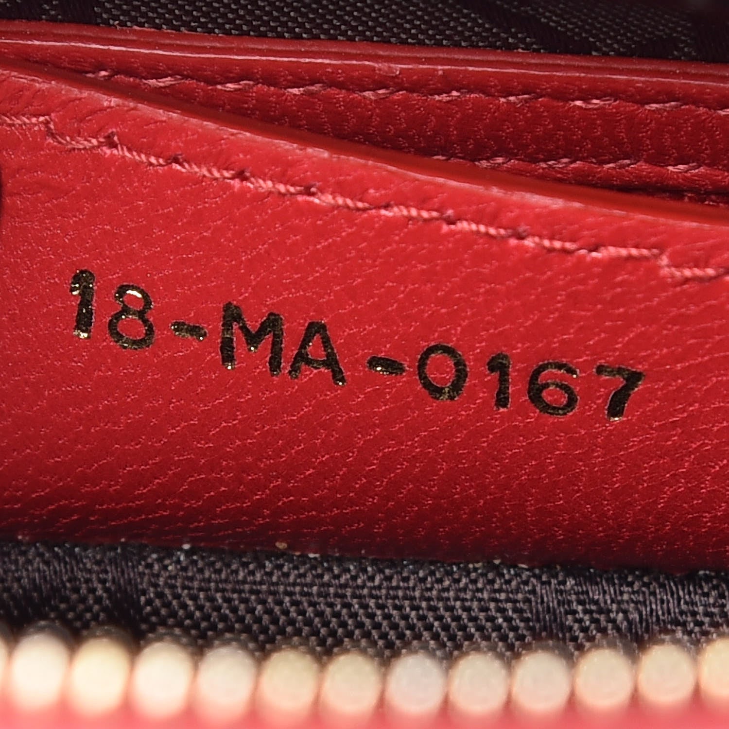 Christian Dior Lambskin Cannage Medium Lady Dior Red 8 of 13