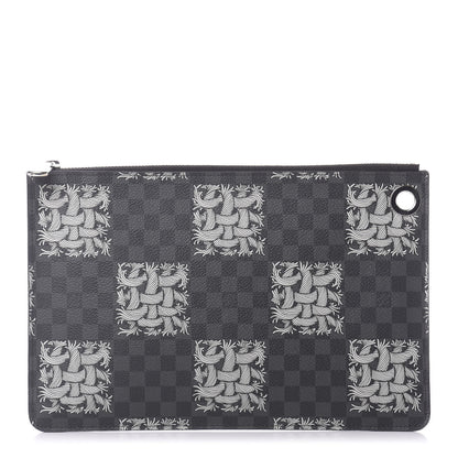 Louis Vuitton Damier Graphite Rope Pochette Jour PM White 1 of 10