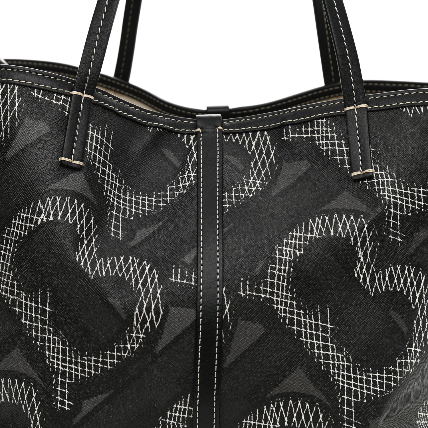 Burberry E Canvas Calfskin Summer Tote Graphite 13 of 13